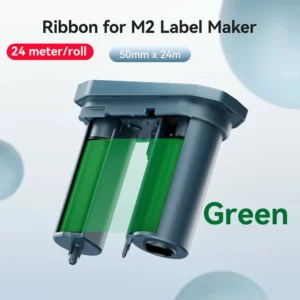 NIIMBOT Green M2 Labeling Ribbon, Replacement Refill Tapes
