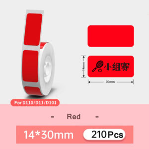 red Niimbot D11 D110 D101 Printing Label 12*30
