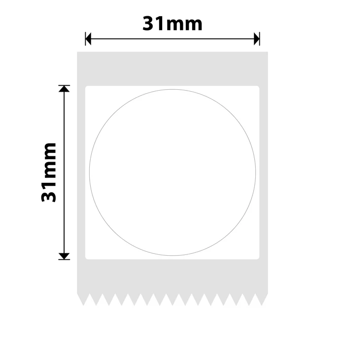 NIIMBOT B1 B21 B3S B4 31X31MM-210 WHITE ROUND LABELS
