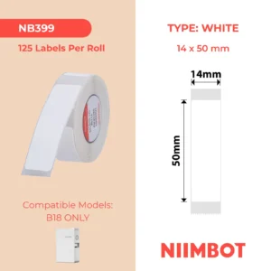 NIIMBOT B18 N1 14x50mm White Labels