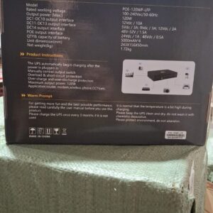 SKE POE 120W Model DC UPS 12V 5A POE 24V 1A Mini UPS 100 Watt 120W Output Power Multiplexed Output for CCTV Camera DVR
