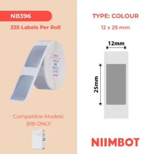 NIIMBOT B18 / N1 12x25mm-222 Silver Labels
