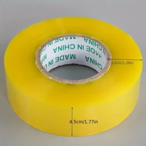 200yard Yellowish Clear BOPP Acrylic Single Sided Pressure Sensitive Waterproof Strong Packing Tape