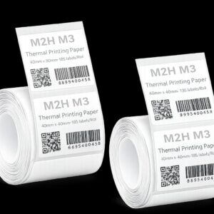 Niimbot M2H Thermal Label Roll 40x40mm – 185 Labels Clean Transparent